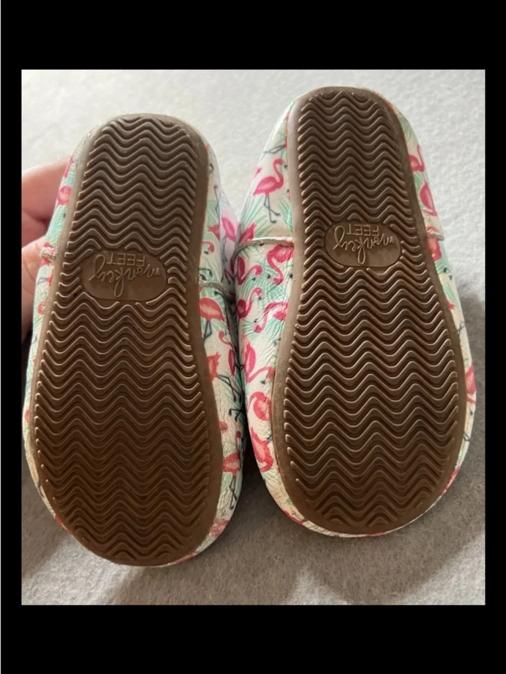 Monkey Feet Leather Moccasin Buckle Shoes Girls 2-3Y Flamingo Summer Spring